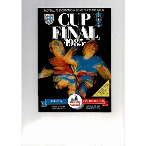 1985 Everton v Manchester United FA Cup Final Football Programme