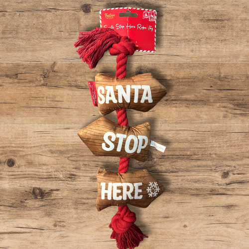 Santa Stop Here Sign