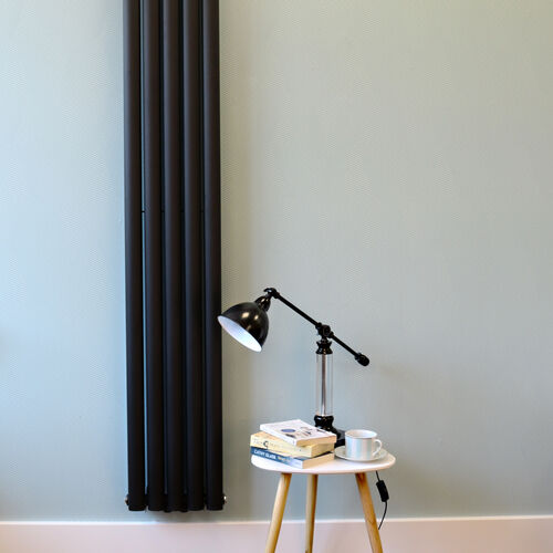 Ultraheat Sofi Horizontal Radiators In Black Metallic Finish