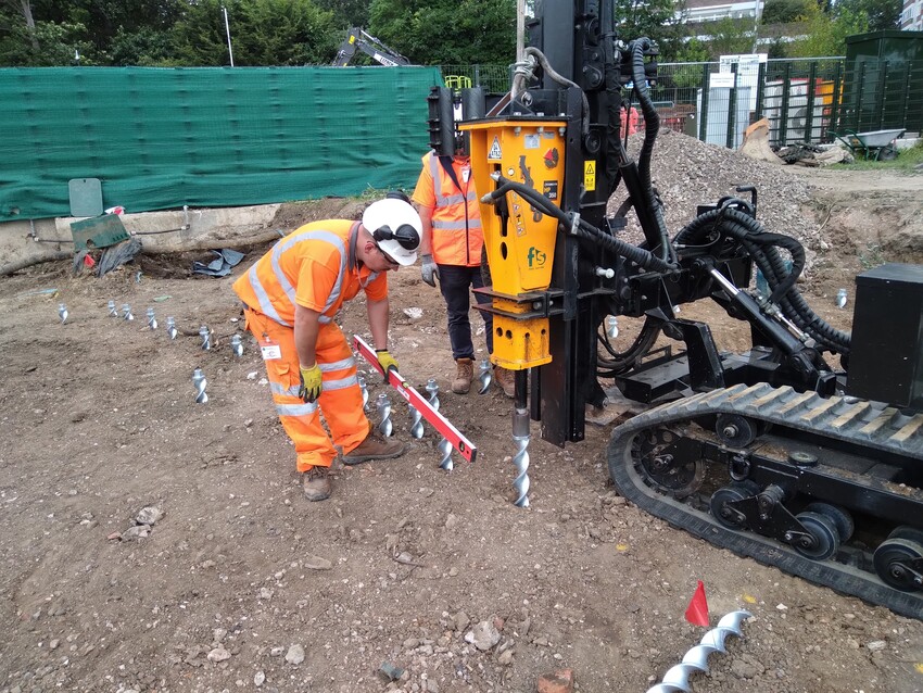 Piled anchor for underpinning foundations