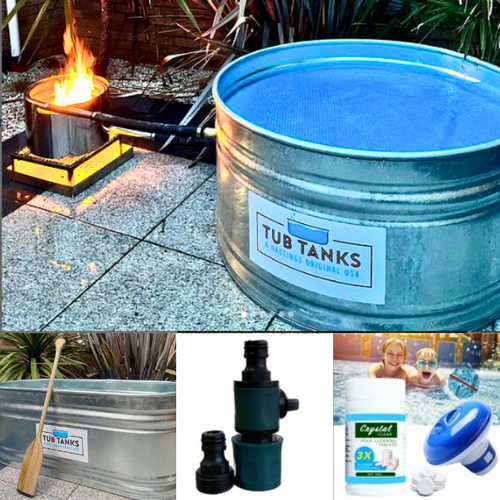 Round Hot Tub Kit - Coil Heater
