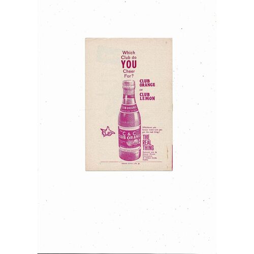 1960 Republic of Ireland v Chile Football Programme