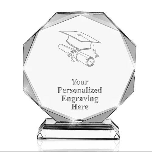 The Uist 180mm 2D octagonal Presentation Crystal/Trophy