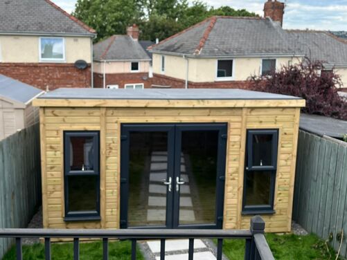 #PVC047 14x12 Pent Summer House