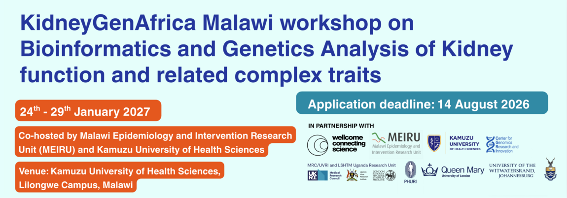 Malawi Workshop | KidneyGenAfrica | Chronic kidney disease Africa | Genetics research in Africa | Capacity building and training Africa