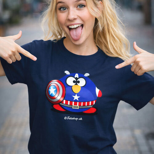 'Captain Fat Penguin' Adults T-Shirt