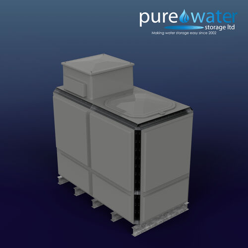 PW.2X1X1.5.TIF.AB - 4079 LITRE SECTIONAL WATER TANK, TOTALLY INTERNALLY FLANGED (TIF) C/W FVH