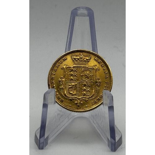 1883 shield back gold half sovereign