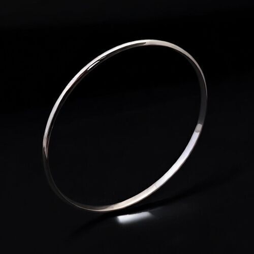 Polished silver stacking bangle