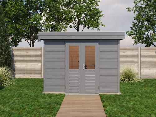 3.0mtr x 3.0mtr 44mm walled Flat Roof Cabin