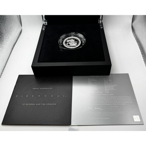 FDC 2024 St George & Dragon silver proof 2oz coin