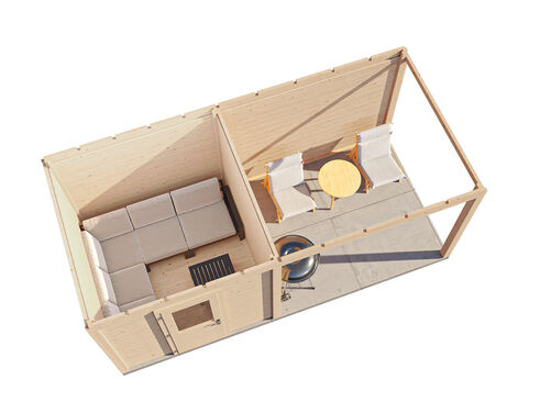 250cm x 250cm + 300cm Veranda