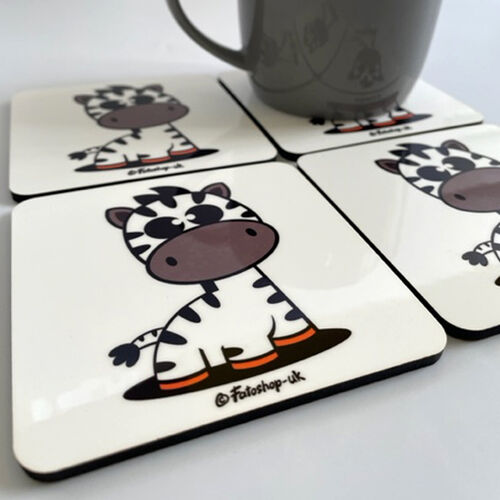'Cute Zebra' Coaster