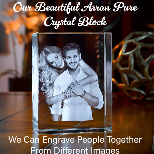 The 3D Arran 12x6x6cm Crystal Block