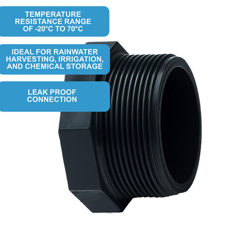 2 inch BSP hex. Male X dust plug