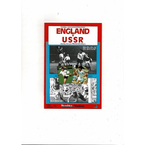 1984 England v USSR Football Programme