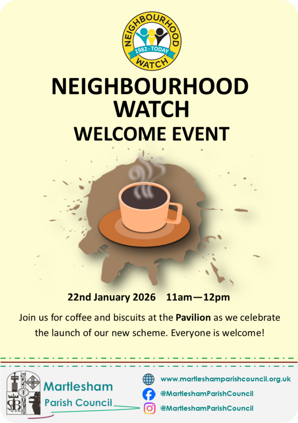 Neighbourhood Watch Welcome Event Poster