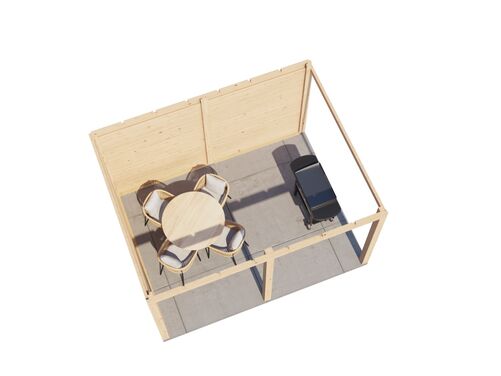 3.88mtr x 3.0mtr 28mm walled Gazebo