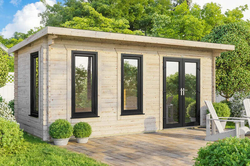 Pent Log Cabin 20x10