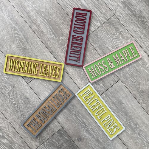 STANDARD Bonsai Signs