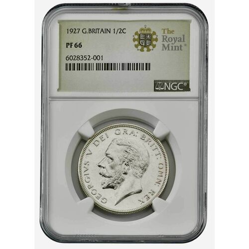 1927 King George V proof silver half crown