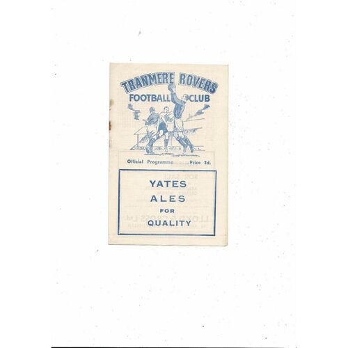 Tranmere Rovers Home Football Programmes