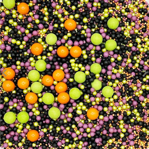 Decorate! Pearls Mix - Halloween Sprinkles for Cakes, Ice-creams, Cookies & Deserts 500g