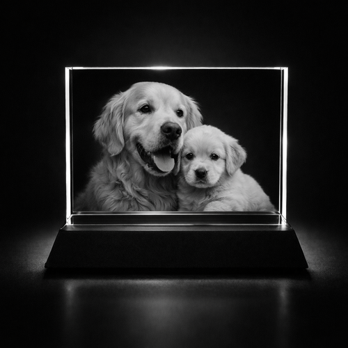 The Superb Rousay 2D Crystal Glass Photo Frame