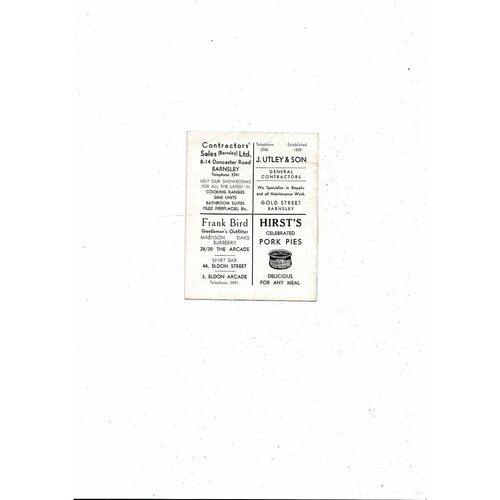 1962/63 Barnsley v Shrewsbury Town Football Programme