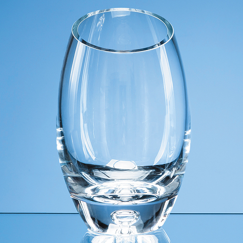 Handmade Bubble Base Oval Vase  24cm