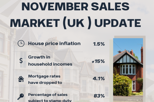 November 2024 UK Property Sales Market Report: What effect will changes to stamp duty have on the market?