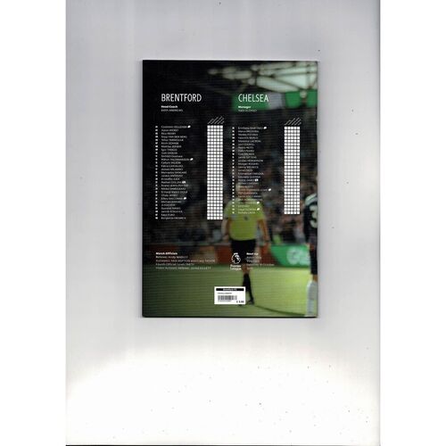 2026/27 Brentford v Chelsea Football Programme