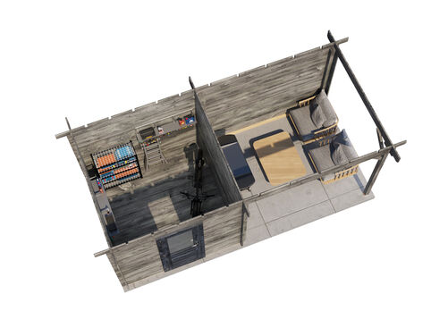 250cm x 250cm + 300cm Veranda