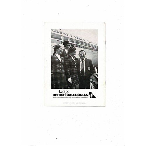 1976 Hearts v Dumbarton Scottish Cup Semi Final Football Programme