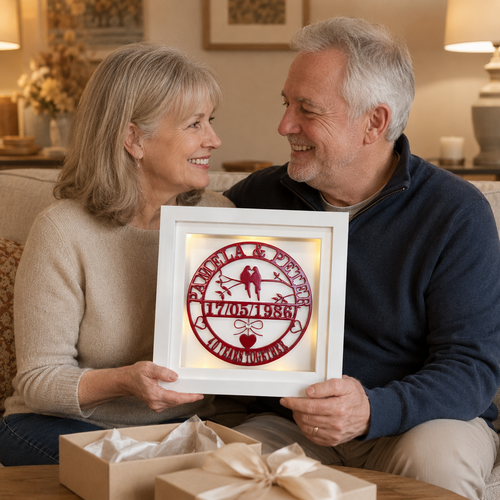 Wedding Anniversary Gift | Symbol of Love Dove Frame | Special Anniversary Gift