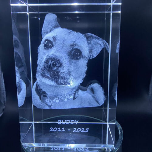 The Beautiful 3D Arran 10x6x6cm Crystal Block