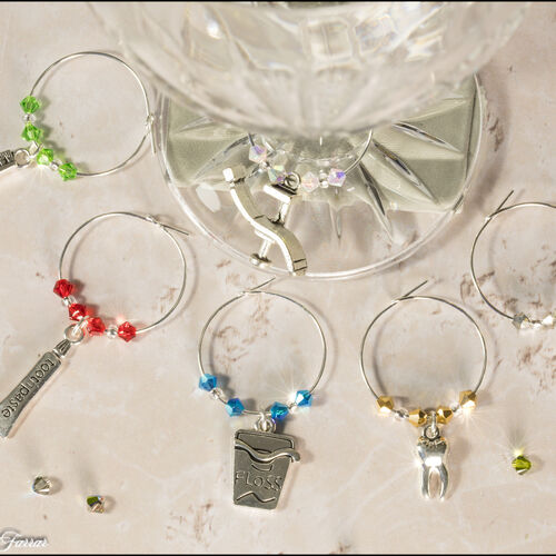 Dentist Wine Glass Charms