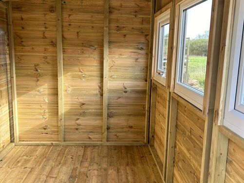 #PVC067 17x7 Pent Summer House Work Shop