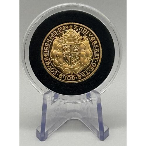 1989 QE11 full gold proof sovereign