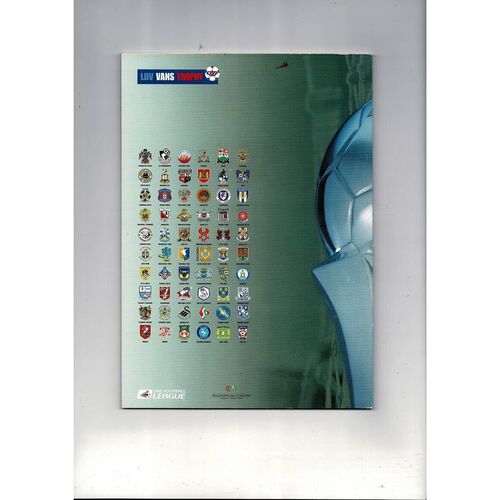 2005 Southend United v Wrexham LDV Vans Trophy Final Football Programme