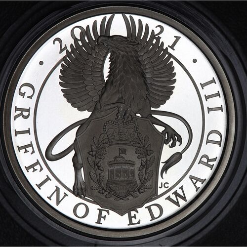 Queen beasts silver proof FDC 2021 ‘ The Griffin of Edward’ coin