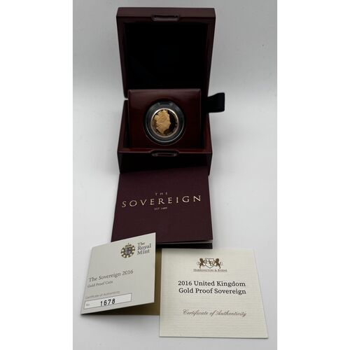 2016 QE11 gold proof full sovereign