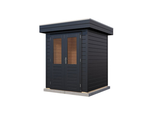 1.8mtr x 1.8mtr 28mm walled Flat Roof Cabin