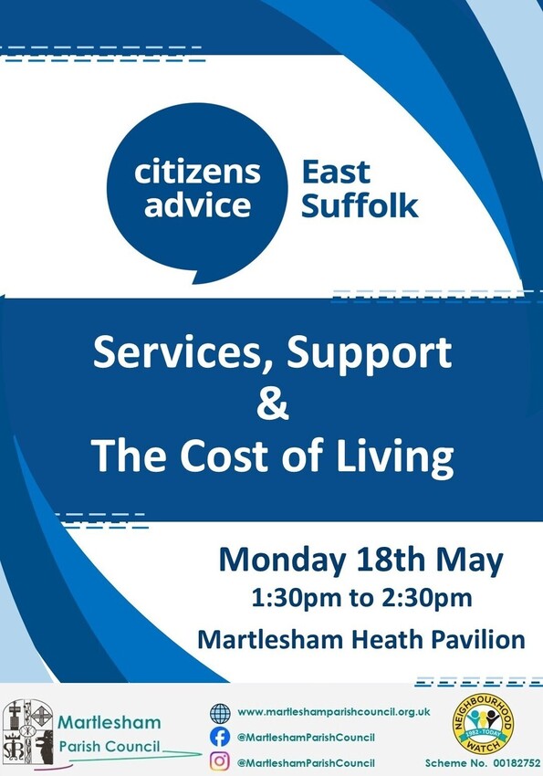 Poster for Community Meeting the Citizens Advice Service