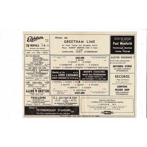 1962 England v Scotland Amateur Youth International Football Programme