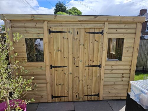 10x8 Pent Shed