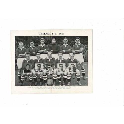 1952/53 Chelsea v Newcastle United Football Programme