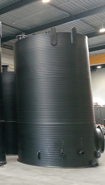 Bulk storage tank for sulphuric acid 96%