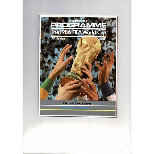 1986 World Cup official Football Programme UK Edition