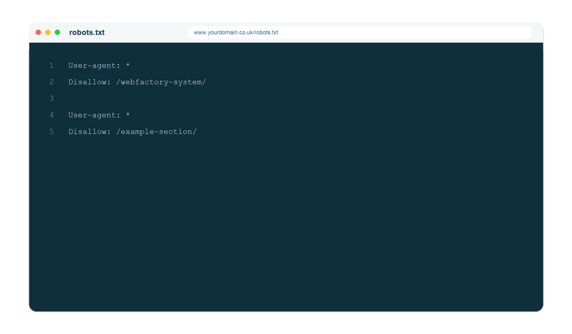 How to update your robots.txt file | Webfactory Support | Webfactory